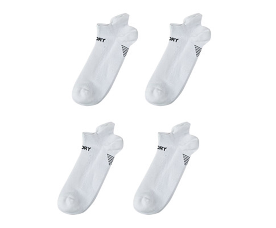 4 Pack Medium White Seamless Sport Sneakers Socks Non-Slip Heel Tab/Product Detail/Socks