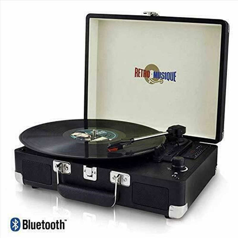 Suitcase Style Turntable Black - Retro Musique/Product Detail/Media Players