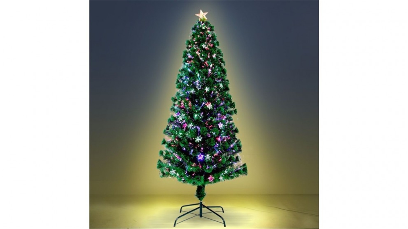 7ft Optic Fiber LED Christmas Tree 280 Tips - Multi Colour/Product Detail/Party