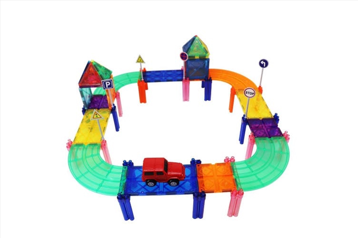 magnetic tiles car set