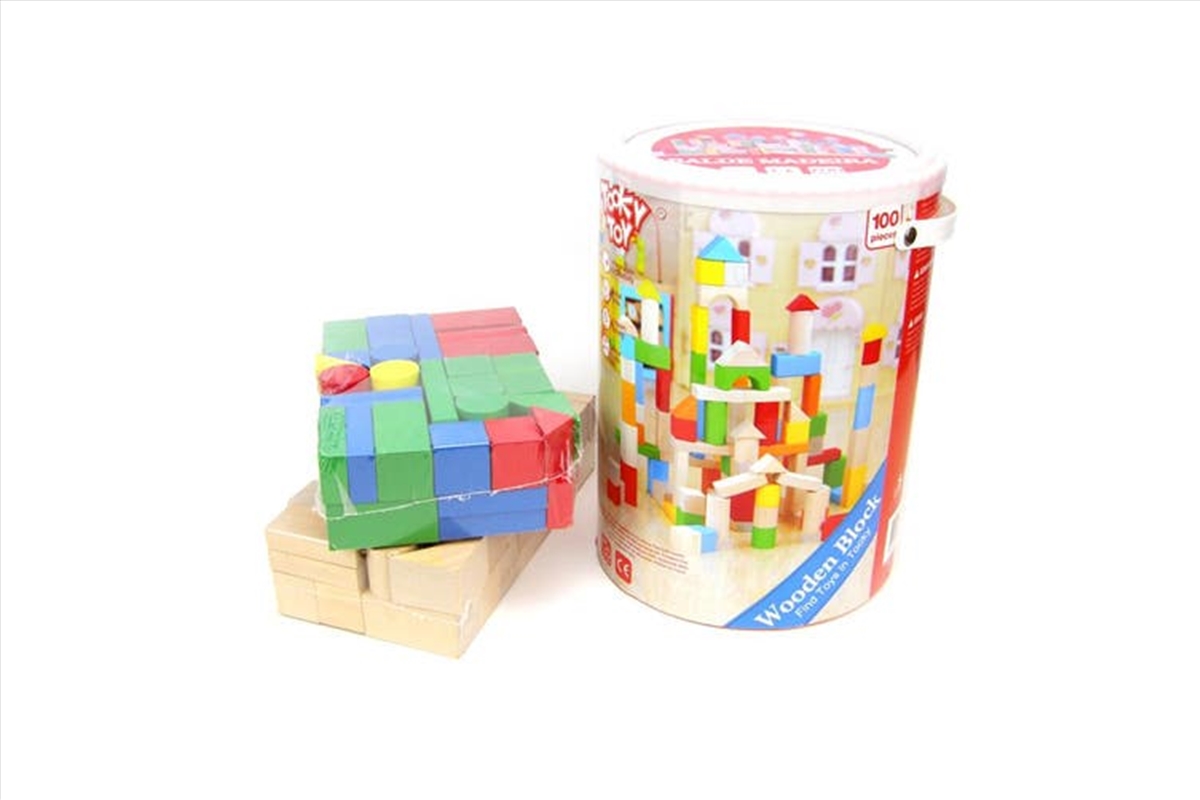 Buy 100pcs Wooden Building Block Online Sanity
