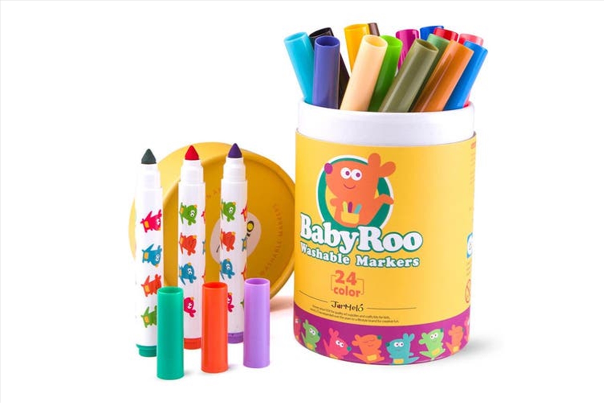 Washable Markers: 24 Colours/Product Detail/Pens, Markers & Highlighters