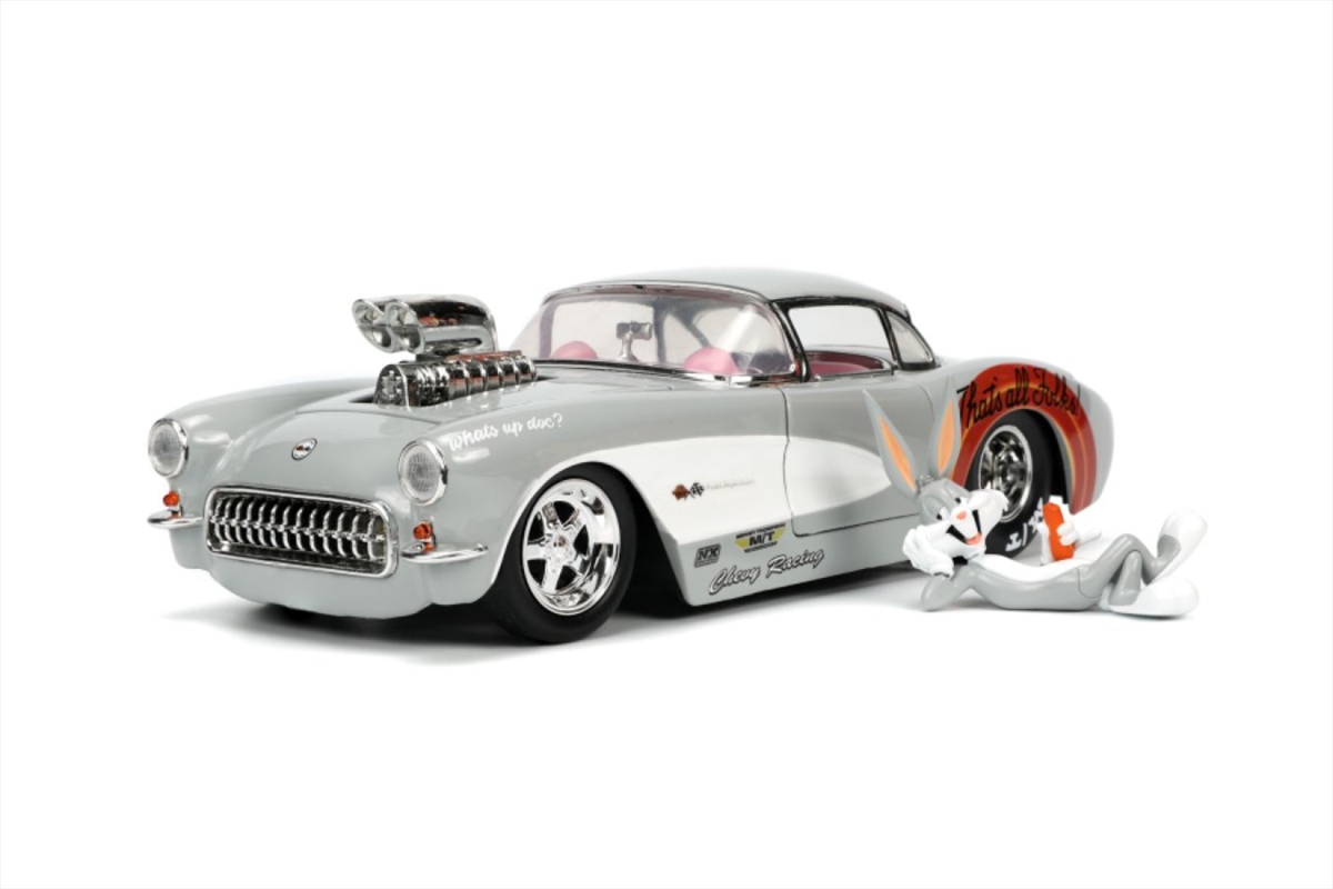 Looney Tunes - 57 Chevrolet Corvette with Bugs Bunny 1:24 Scale/Product Detail/Figurines