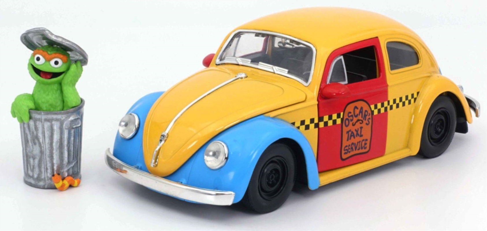 Sesame St - 1959 VW Beetle 1:32 Scale HR w/Oscar/Product Detail/Figurines