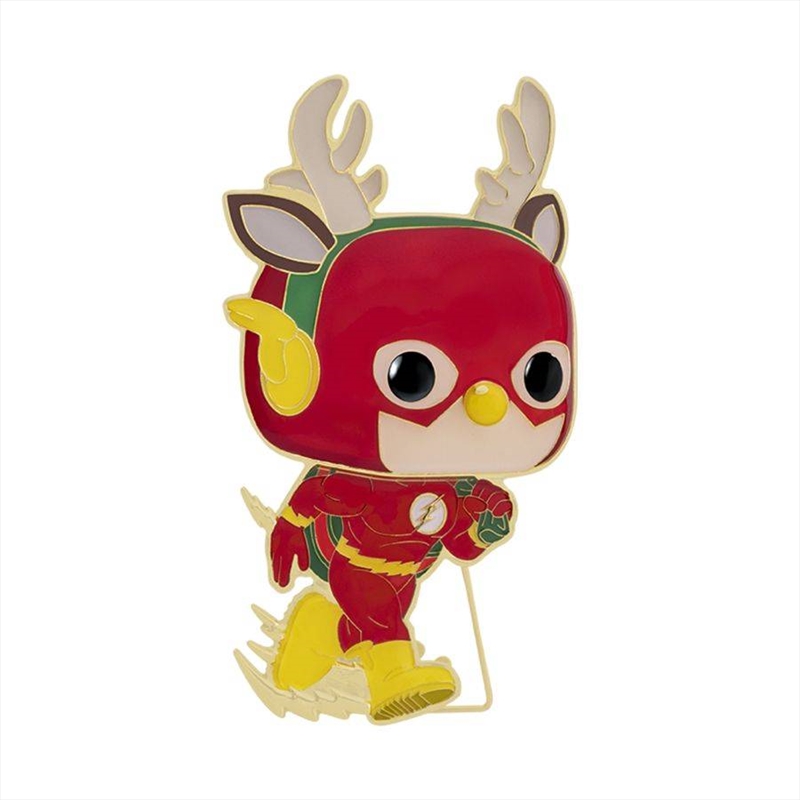 DC - Flash Holiday 4" Pop! Enamel Pin/Product Detail/Buttons & Pins