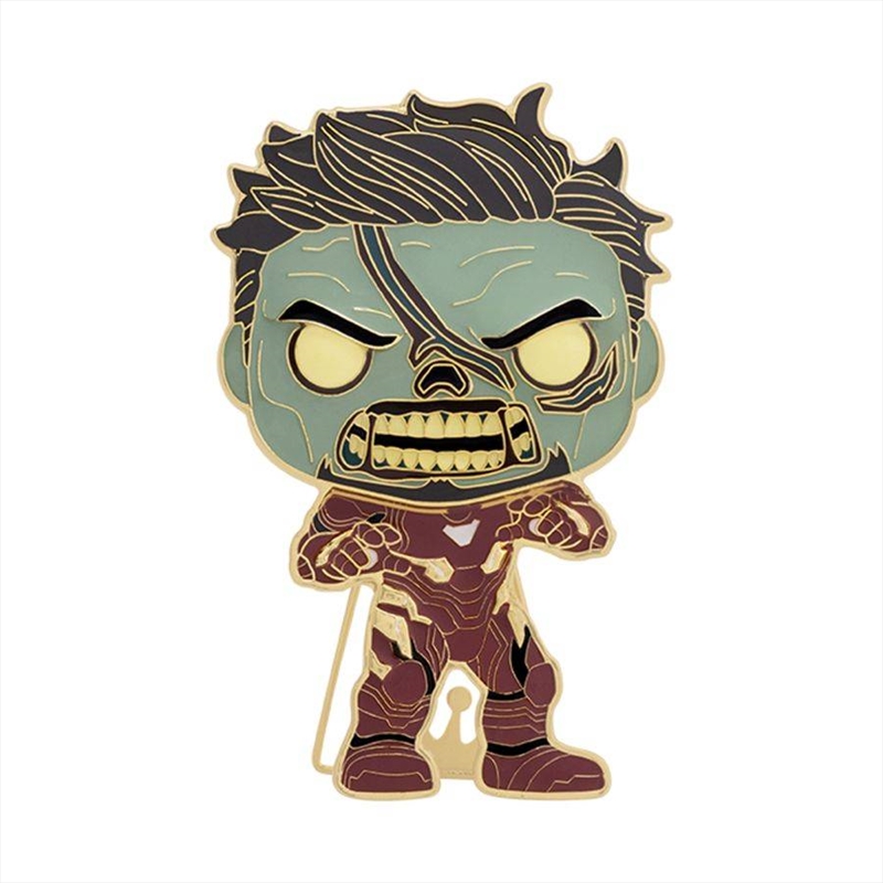 What If - Zombie Iron Man 4" Pop! Enamel Pin/Product Detail/Buttons & Pins