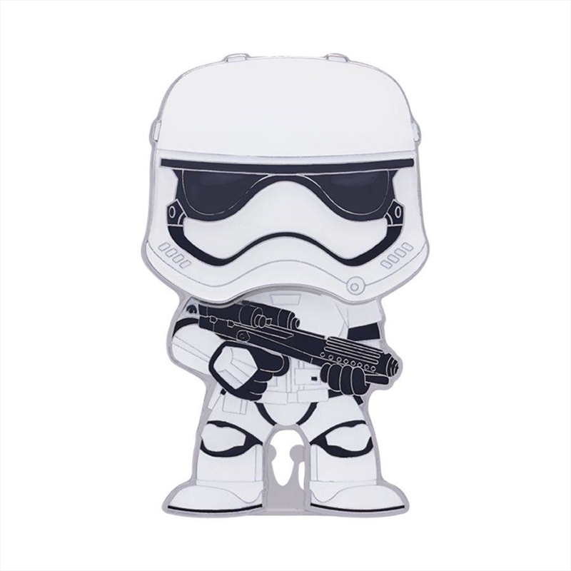 Star Wars - First Order Stormtrooper 4" Pop! Enamel Pin/Product Detail/Buttons & Pins