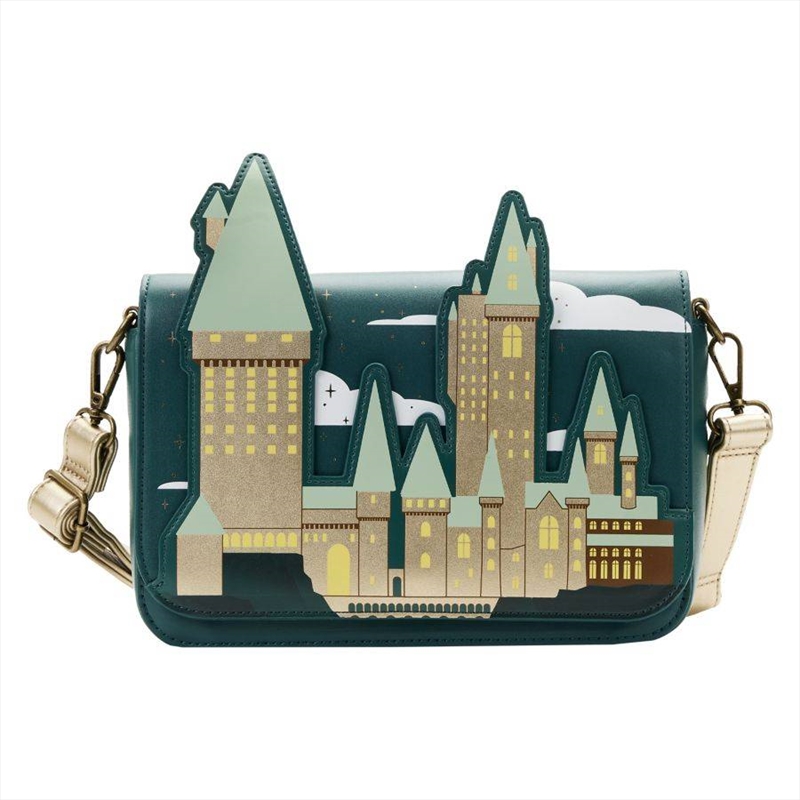 Loungefly Harry Potter - Golden Hogwarts Crossbody with Pouch/Product Detail/Bags