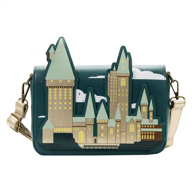 Loungefly Harry Potter - Golden Hogwarts Crossbody with Pouch/Product Detail/Bags