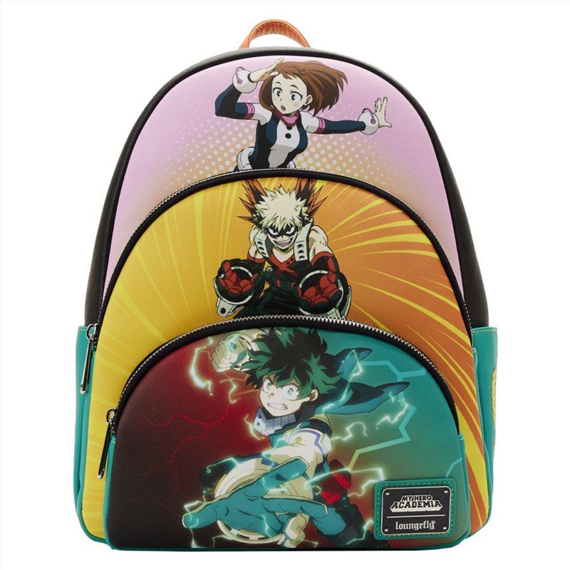 Buy Loungefly My Hero Academia Triple Pocket Scenes Mini Backpack