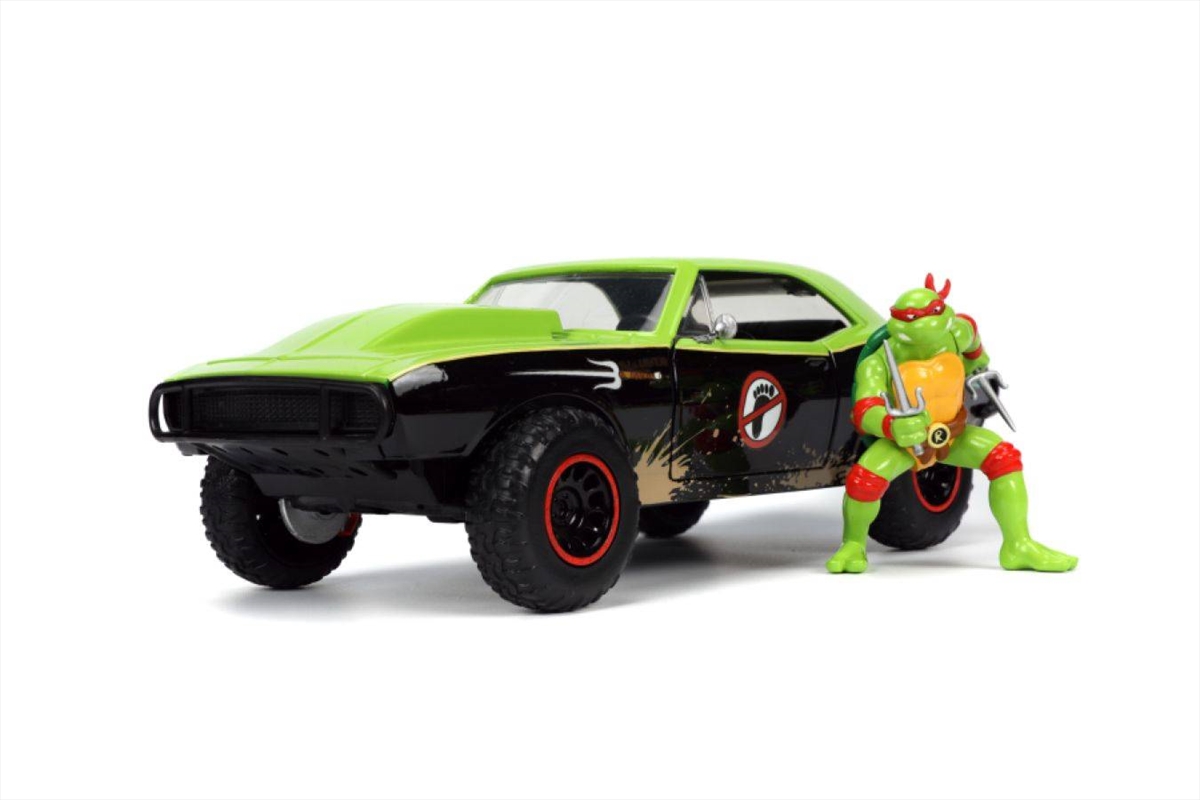 TMNT (TV87) - 1967 Chevrolet Camaro with Raphael 1:24 Scale/Product Detail/Figurines