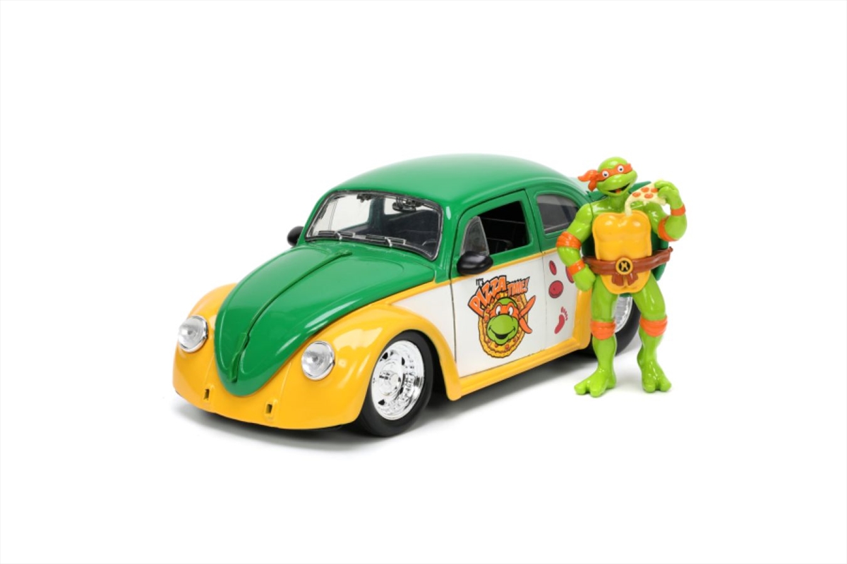 Teenage Mutant Ninja Turtles (TV 1987) - VW Beetle with Michelangelo 1:24 Scale/Product Detail/Figurines