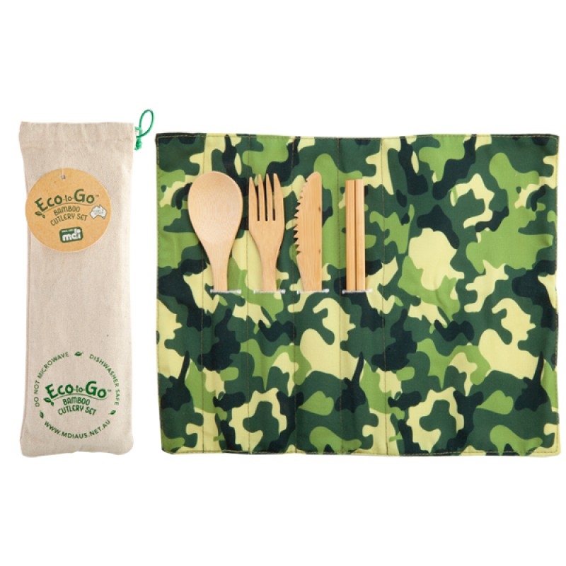 Camo Eco-to-Go Bamboo Cutlery Set/Product Detail/Tableware