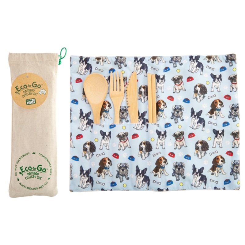 Dogs Eco-to-Go Bamboo Cutlery Set/Product Detail/Tableware