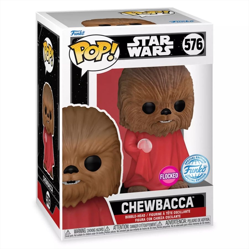 Star Wars - Chewbacca with Robe Flocked US Exclusive Pop! Vinyl [RS]/Product Detail/Deluxe Pop Vinyl