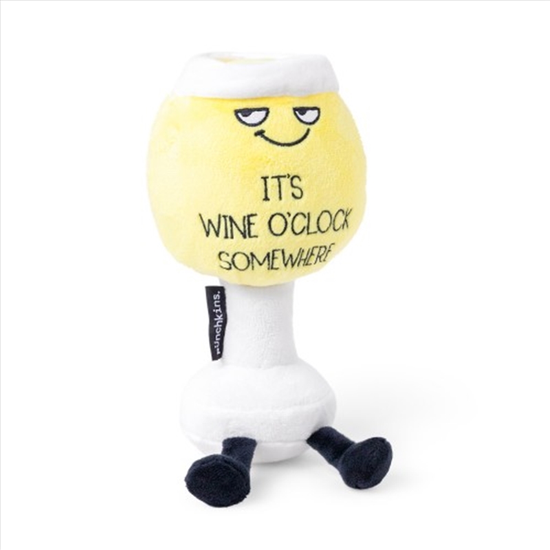 Punchkins - “It’s Wine O’Clock Somewhere” Plush White Wine/Product Detail/Plush Toys