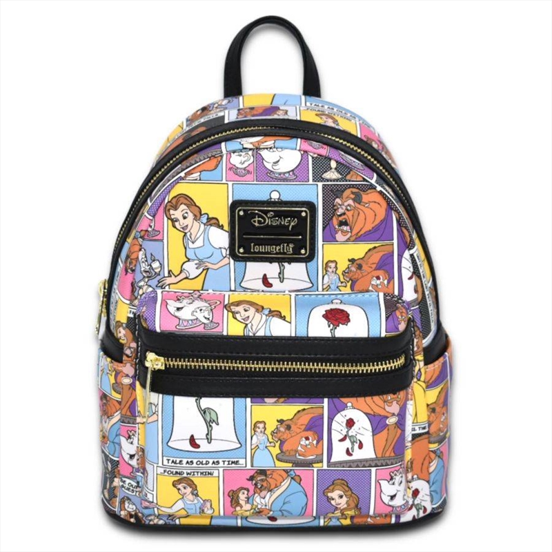Loungefly Beauty and the Beast (1991) - Comic Strip US Exclusive Mini Backpack [RS]/Product Detail/Bags