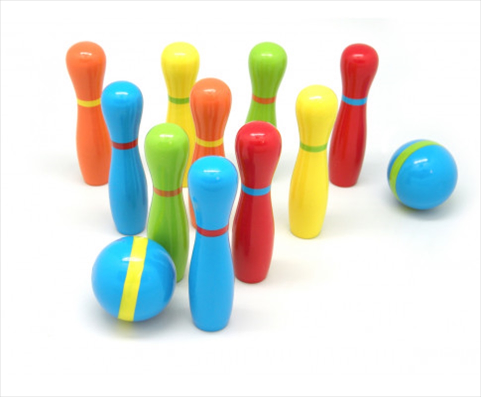 Buy Mini Wooden Ten Pin Bowling Set Online Sanity