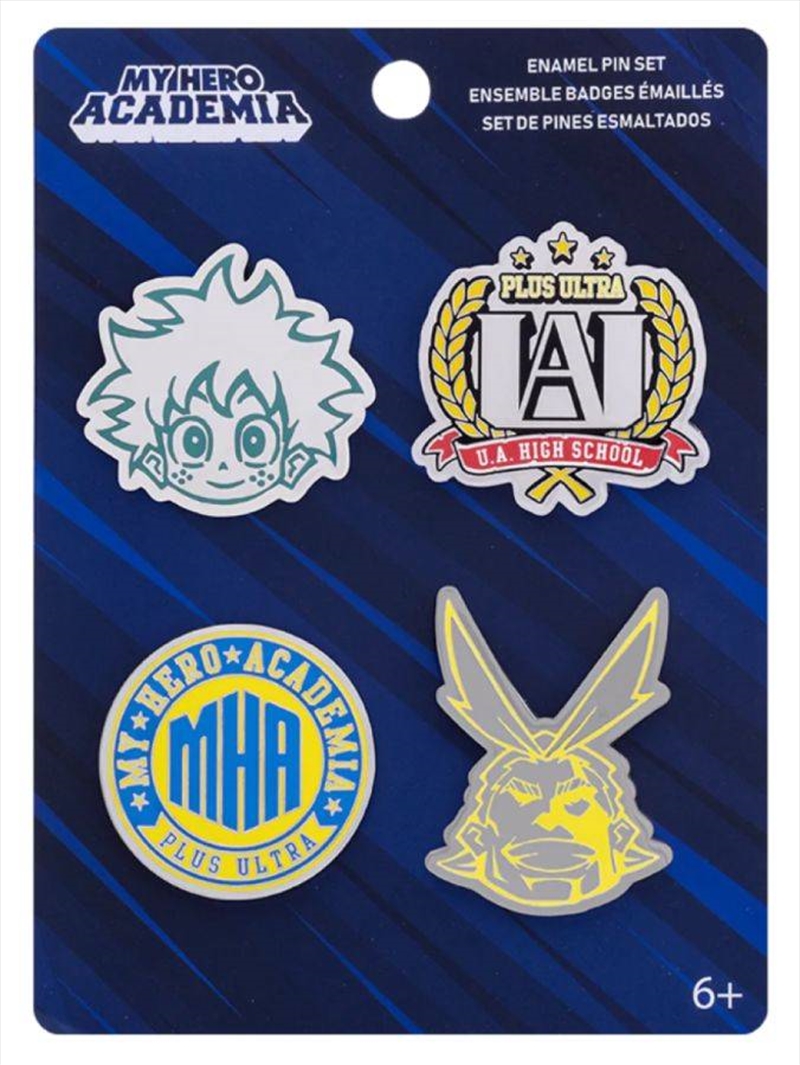 My Hero Academia - UA High School Pin 4-Pack/Product Detail/Buttons & Pins