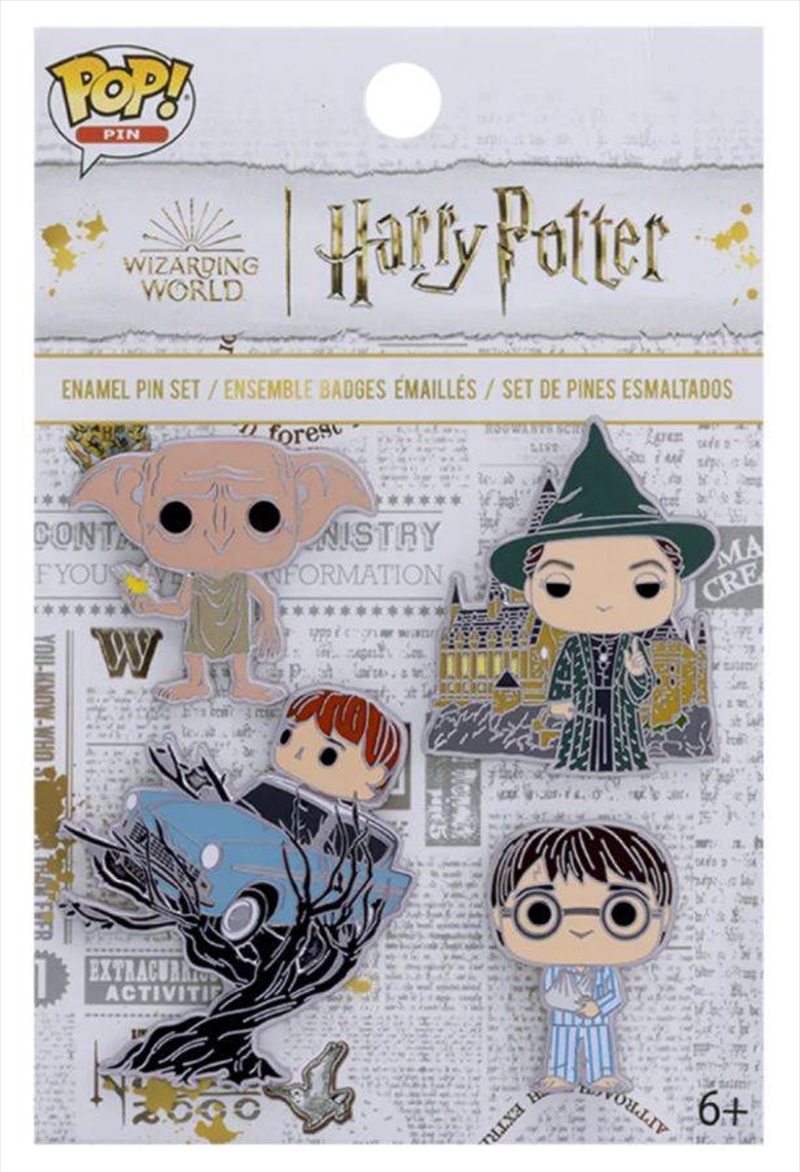 Harry Potter - Chamber of Secrets Pin 4-Pack/Product Detail/Buttons & Pins