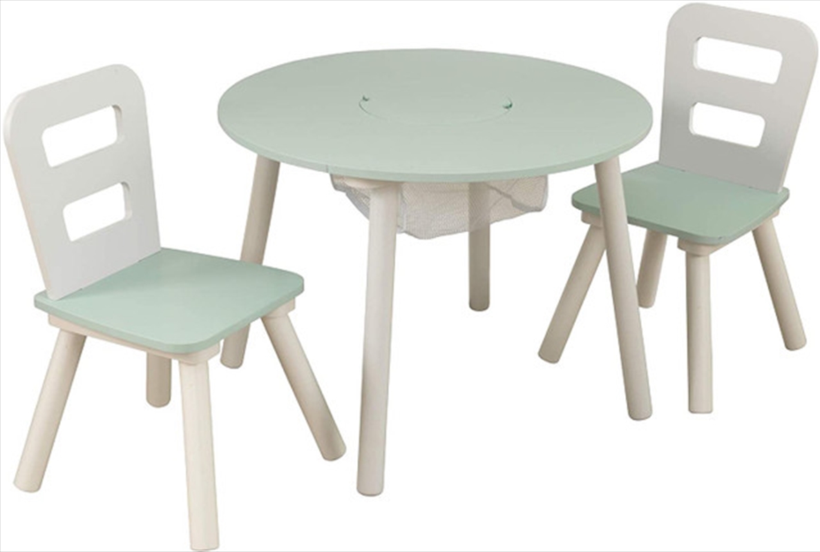 Buy Round Table With 2 Chairs Mint Online Sanity