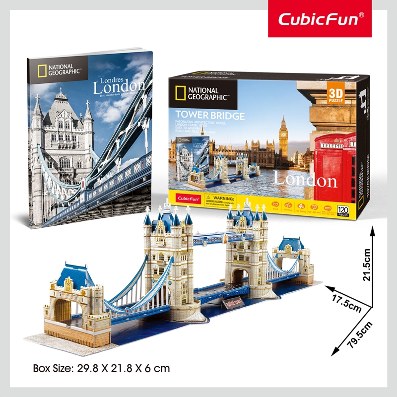 National Geographic London Tower Bridge 3D Puzzle 120 Piece/Product Detail/Destination