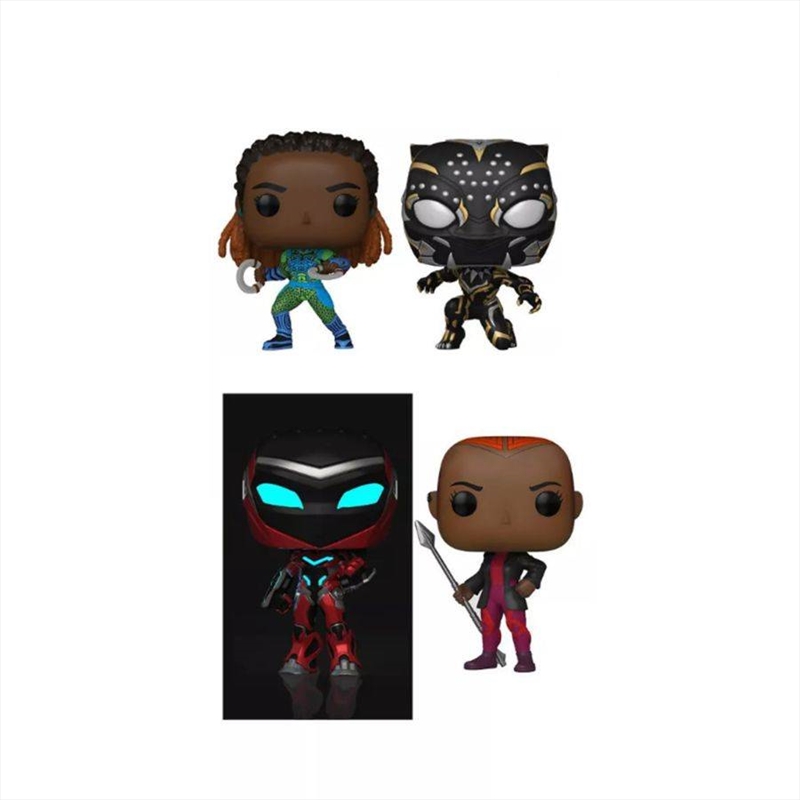 Black Panther 2: Wakanda Forever - US Exclusive Pop! 4-Pack [RS]/Product Detail/Movies