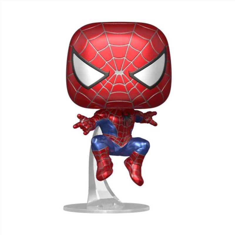 Spider-Man: No Way Home - Friendly Neighborhood Spider-Man Metallic US Exclusive Pop! Vinyl [RS]/Product Detail/Movies