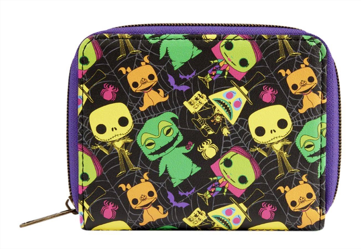 The Nightmare Before Christmas - Blacklight Zip Around Wallet/Product Detail/Bags