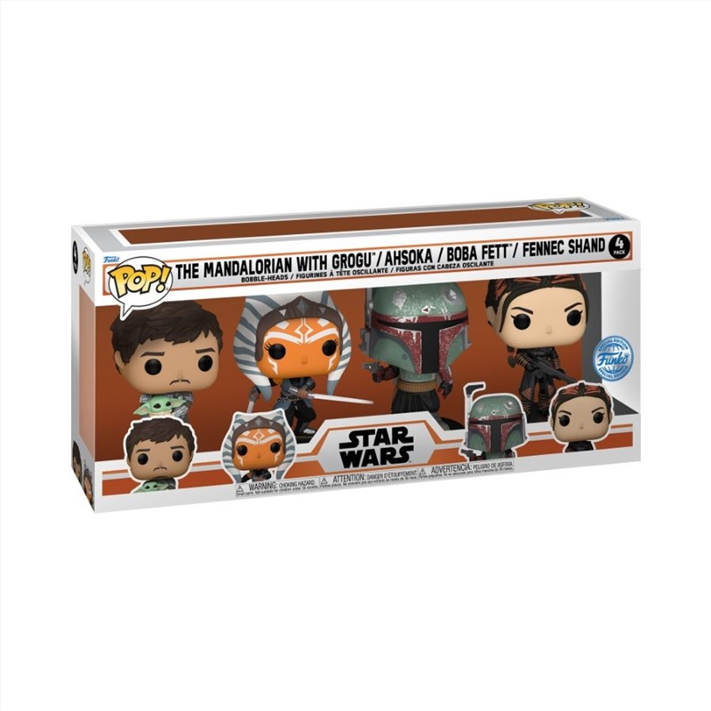 Star Wars: The Mandalorian - Pop! US Exclusive 4-Pack [RS]/Product Detail/Movies