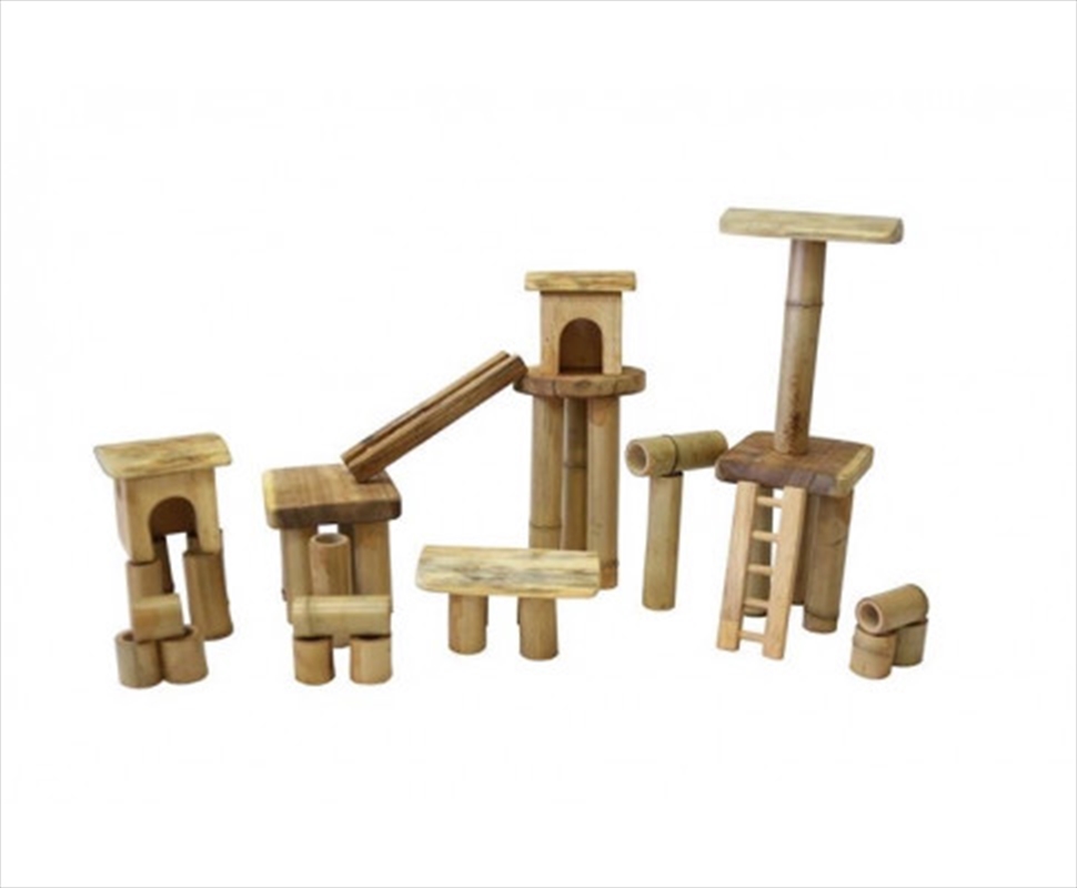 Bamboo Building Set With House/Product Detail/Building Sets & Blocks
