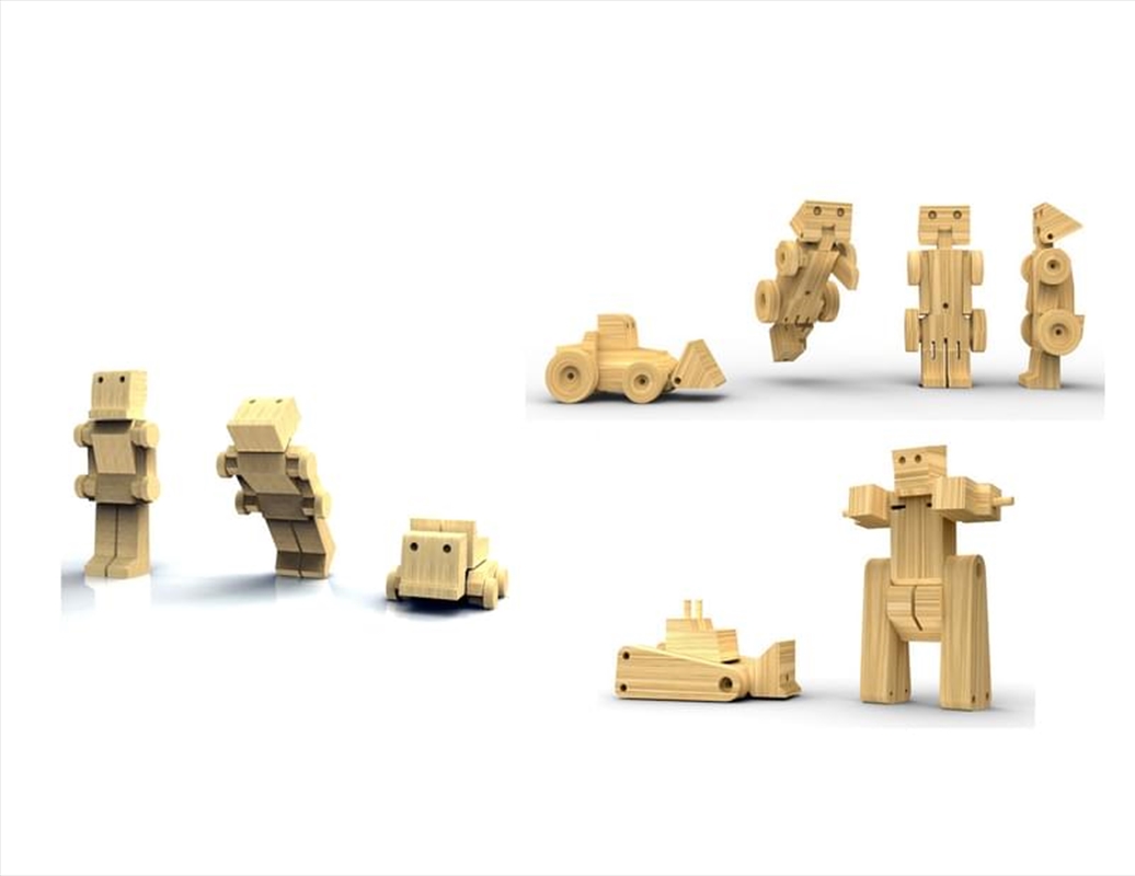 3 Wooden Transformers Small/Product Detail/Toys