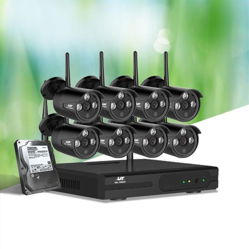 UL-Tech CCTV Wireless Security System 2TB 8CH NVR 1080P 8 Camera Sets/Product Detail/Electronics