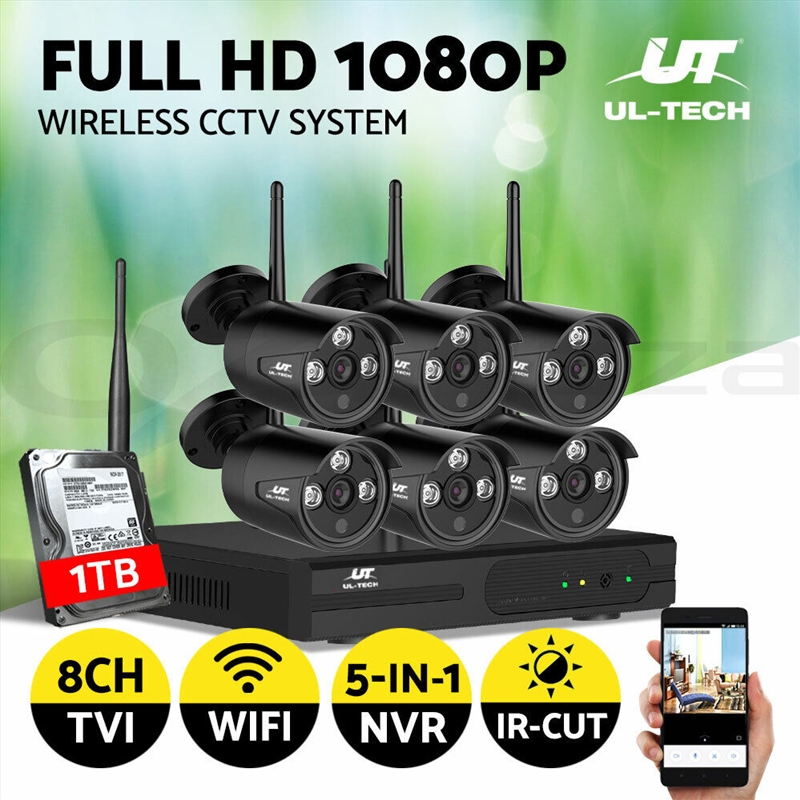 UL-tech 1080P Wireless CCTV Security System Camera Home Set Outdoor 1TB IP 8CH/Product Detail/Electronics