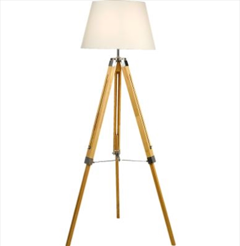 Buy Floor Lamp Wood Tripod 145cm Online Sanity