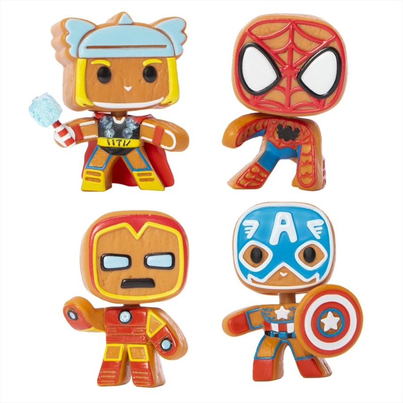 Marvel Comics - Holiday Gingerbread US Exclusive Mini Vinyl [RS] (SENT AT RANDOM)/Product Detail/Mystery Minis