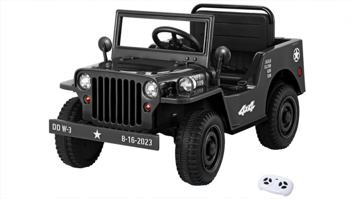 12v Military Car Ride On - Black/Product Detail/Bikes Trikes & Ride Ons