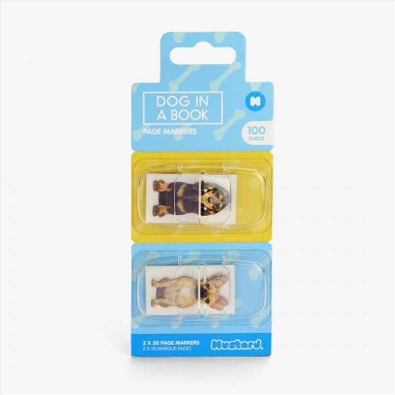 Mustard – Dog In A Book Page Markers (100 sheets)/Product Detail/Stationery