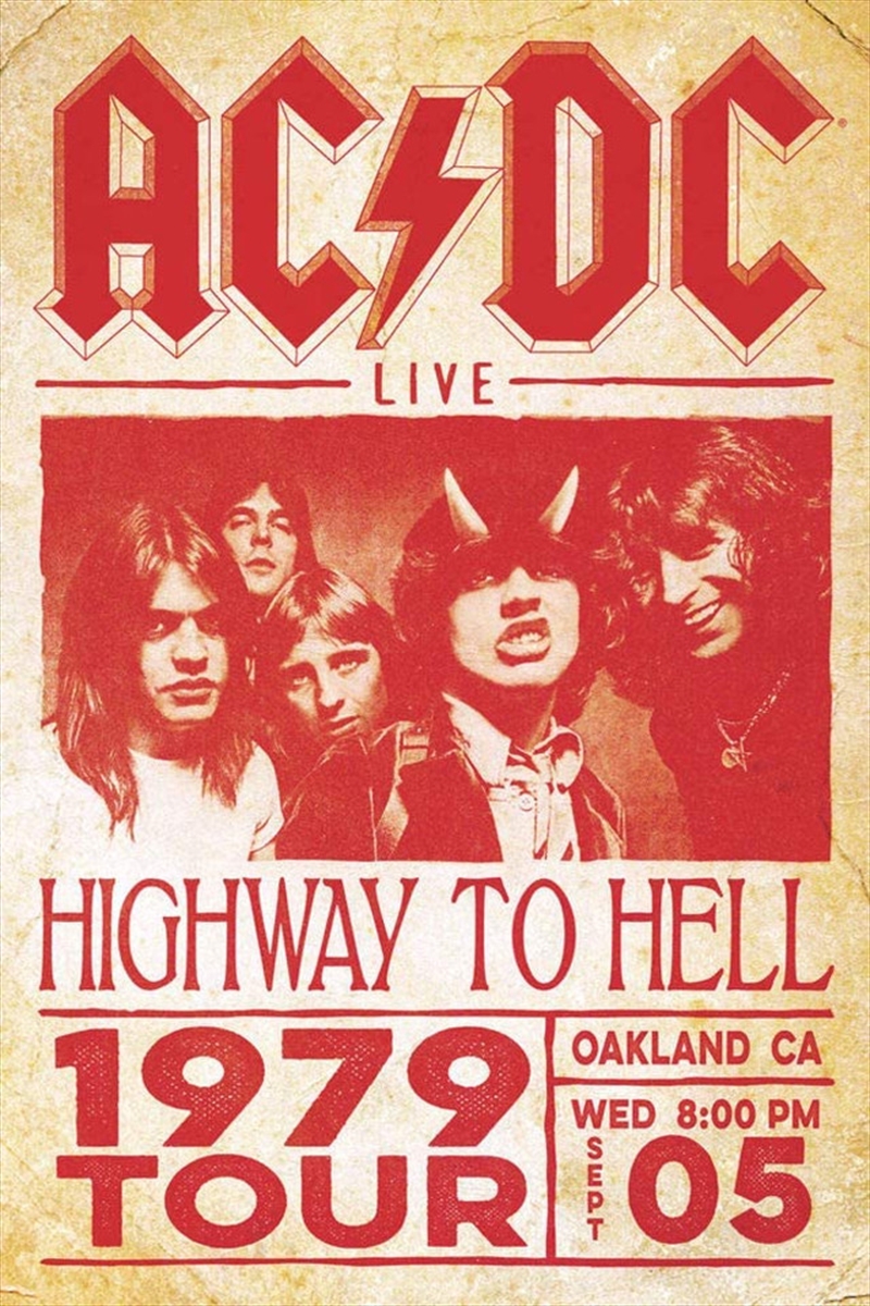 AC/DC Highway to Hell 1979 Tour Poster/Product Detail/Posters & Prints