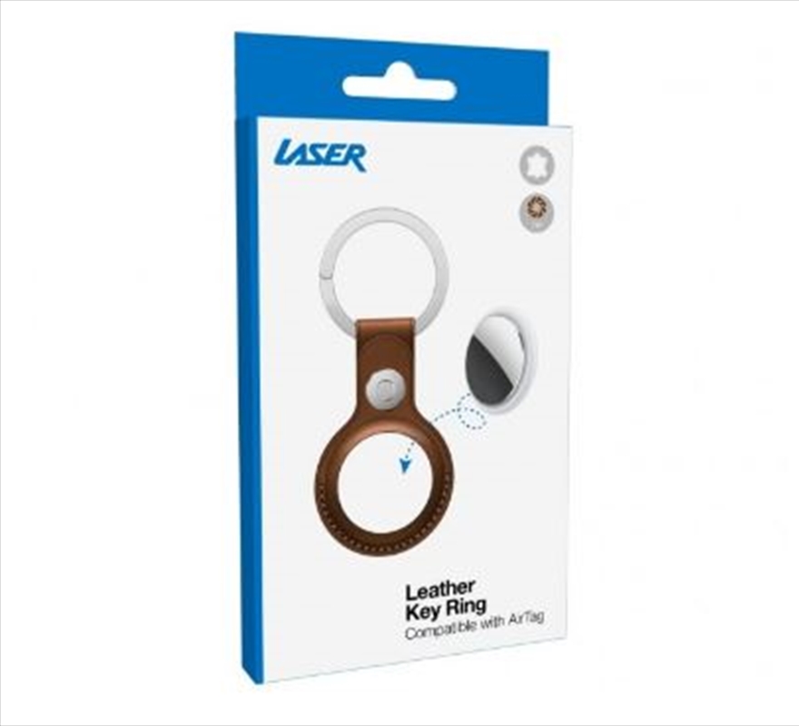 Laser Keyring - Tan Compatible With Airtag/Product Detail/Keyrings