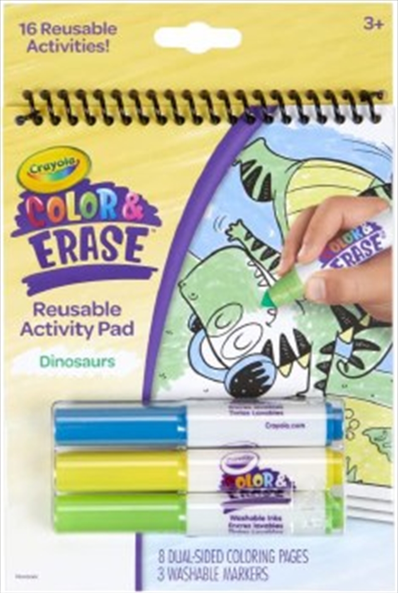 Crayola Colour And Erase Dinosaurs Reusable Pad/Product Detail/Arts & Craft