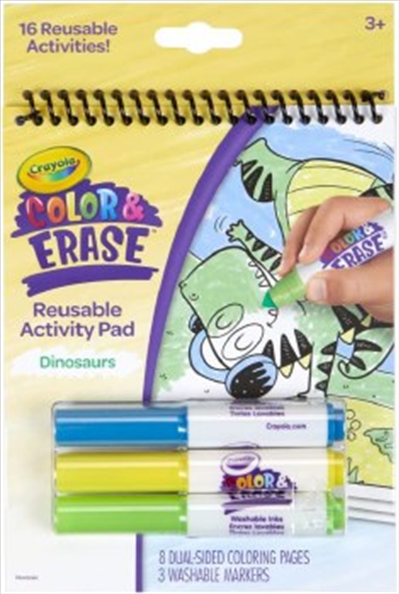 Crayola Colour And Erase Dinosaurs Reusable Pad/Product Detail/Arts & Craft