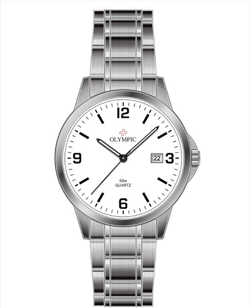 Steel/Black Case White Dial Bracelet/Product Detail/Watches