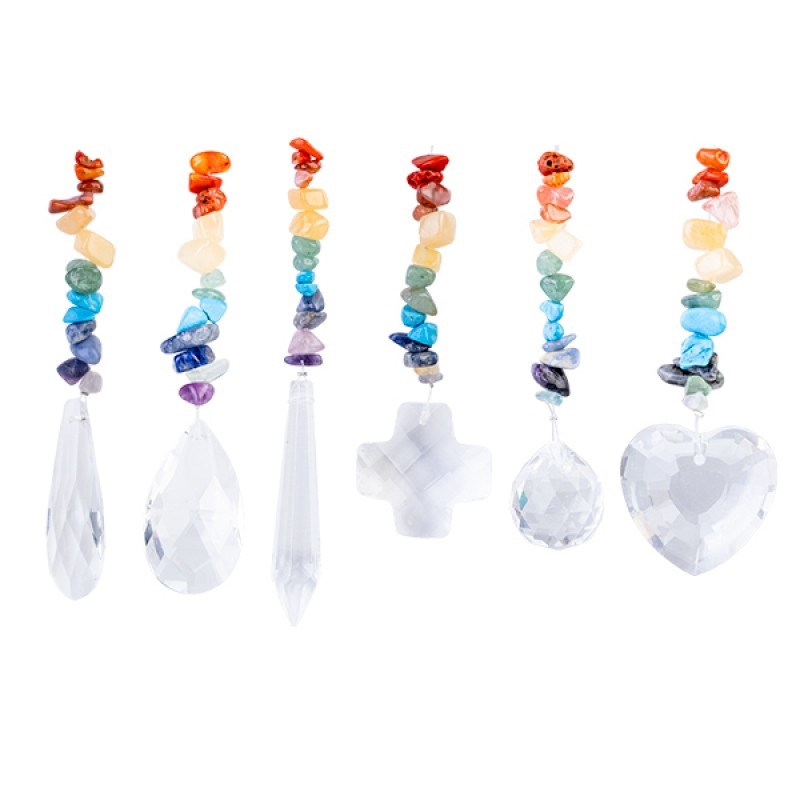 Chakra Gemstone & Crystal Sun Catcher (SENT AT RANDOM)/Product Detail/Gems