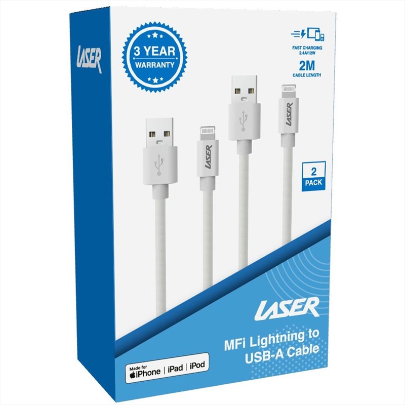 Lightning To Usb-A White/White Cable/Product Detail/Consoles & Accessories
