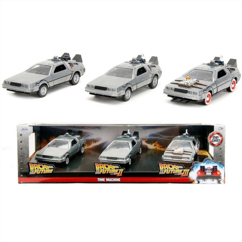 Back to the Future - DeLorean 1:32 Scale 3-Pack/Product Detail/Figurines