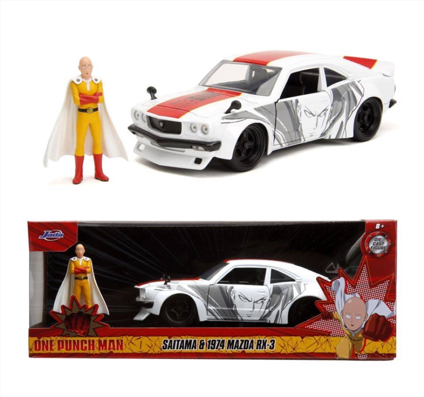One Punch Man - 1974 Mazda RX-3 with Saitama 1:24 Scale Set/Product Detail/Figurines