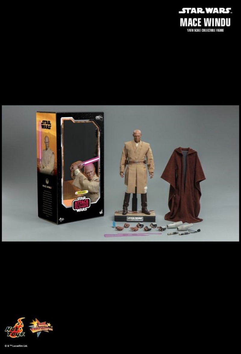 Star Wars Episode 2: Attack of the Clones - Mace Windu 1:6 Scale Action Figure/Product Detail/Figurines