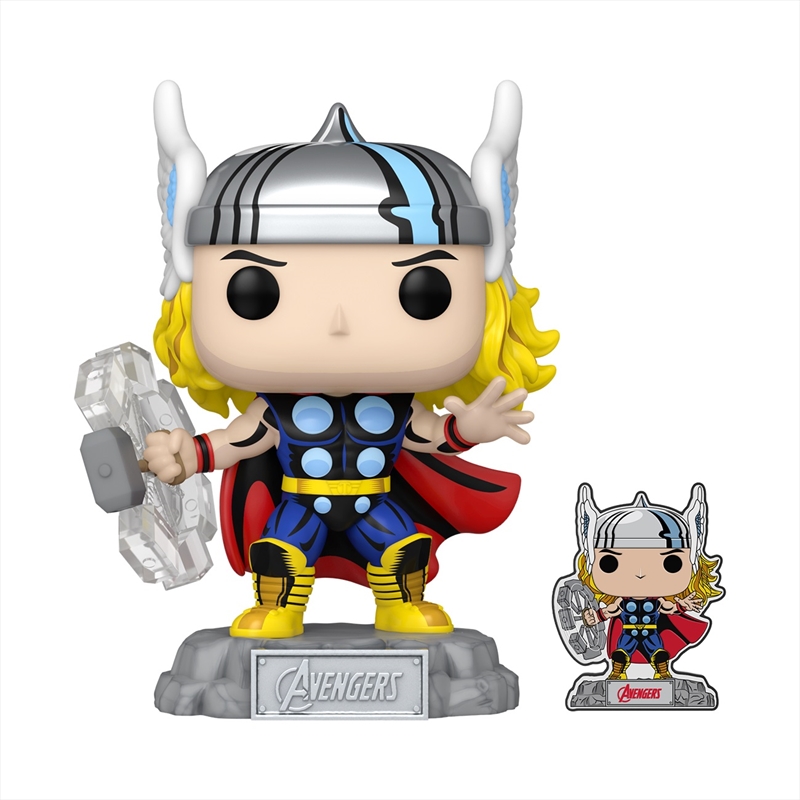 Avengers (comics) 60th - Thor Pop! w/Pin RS/Product Detail/Movies
