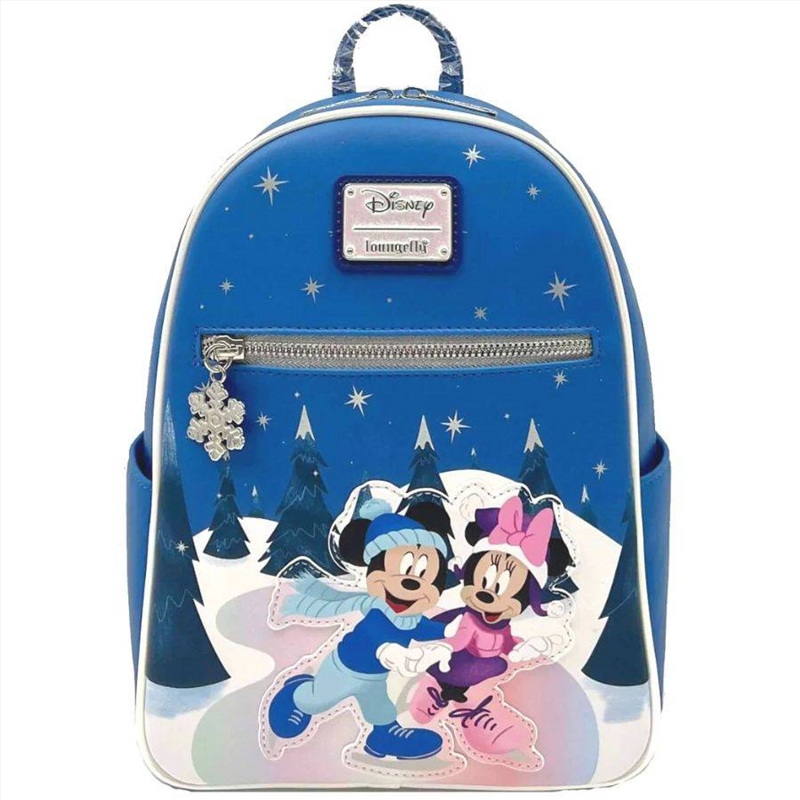Loungefly Disney - Mickey & Minnie Winter Scene US Exclusive Mini Backpack [RS]/Product Detail/Bags